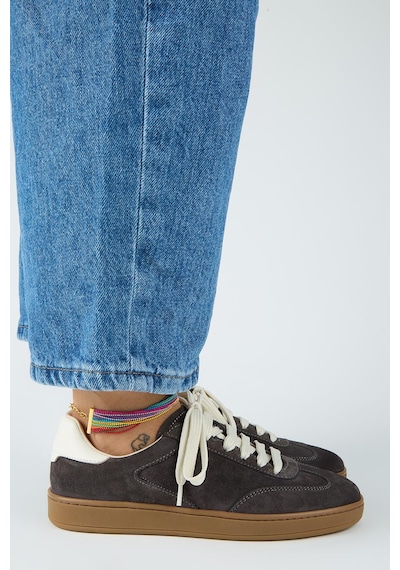 Manijero Krahe Barbella 2 Kadın Hakiki Deri Üç Ayrı Alternatif Bağcıklı Antrasit-ekru Sneakers Manijero Krahe Barbella 2 Kadın Hakiki Deri Üç Ayrı Alternatif Bağcıklı Antrasit-ekru Sneakers