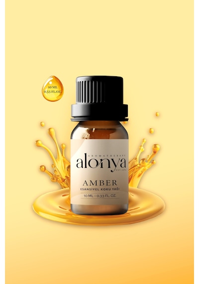 Amber Esansiyel Uçucu Koku Yağı Buhurdanlık Esansı Oda Kokusu Ve Aromaterapi Yağı 10 Ml Amber