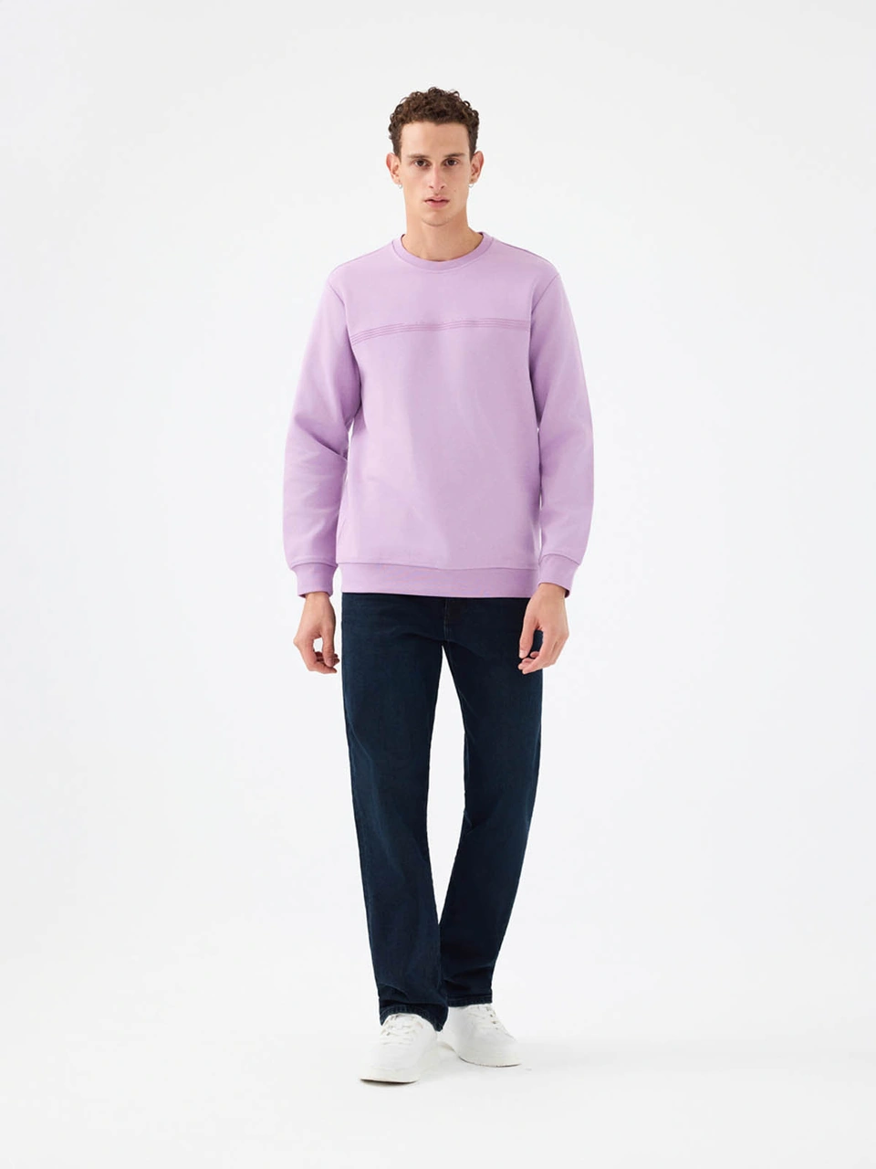 Loft Regular Fit Mor Erkek Sweatshirt Lf2041076 Mor