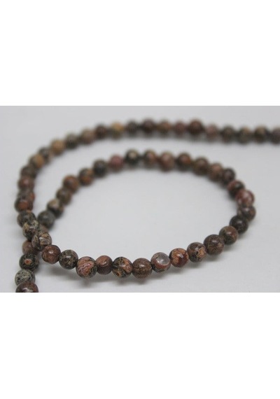 Jasper Taşı Yarım Dizi 4 MM (9862) 18 CM Yeşil