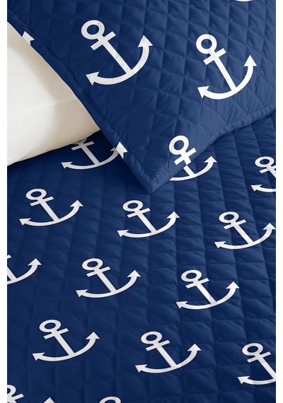 Lacivert Marine Çapa Genç Odası Tek Kişilik Pike Takımı - Nautical 160x220 Cm Kapitone Yatak Örtüsü Dokulu Bahçe Mırıltısı Lacivert Marine Çapa Genç Odası Tek Kişilik Pike Takımı - Nautical 160x220 Cm Kapitone Yatak Örtüsü Dokulu Bahçe Mırıltısı