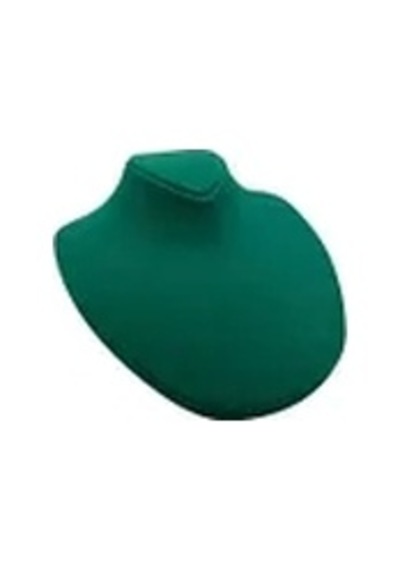 Yerli Üretim Süet Kumaş Rose Manken Yeşil Renk 20/18 Cm Kolye Gerdanlık Takı Sergileme Mankeni Çok Renkli