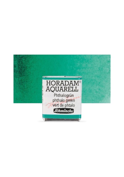 Schmincke Horadam Aquarell Artist Sulu Boya Phthalo Green Yarım Tablet