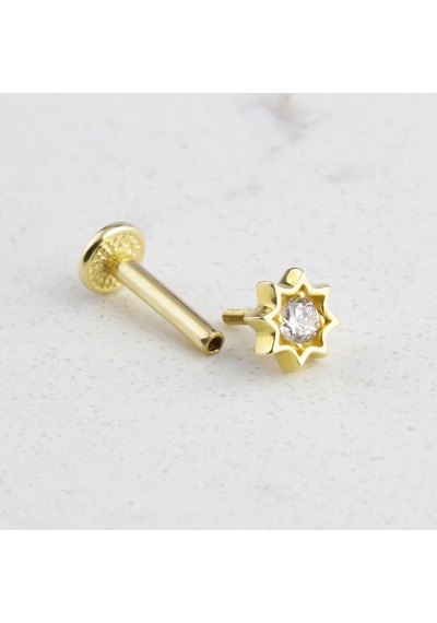 Glorria Altın Yıldız Tragus Piercing 03713395