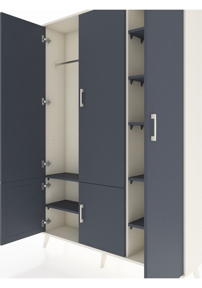 Arges Dolap 7 Raflı 5 Kapaklı Tek Askılı 132x30x195 Aytaşı-antrasit/antrasit Antrasıt/antrasıt Arges Dolap 7 Raflı 5 Kapaklı Tek Askılı 132x30x195 Aytaşı-antrasit/antrasit Antrasıt/antrasıt
