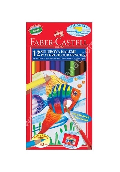 Faber Castell Aquarell Boya Kalemi 12 Renk Tam Boy Set Diğer