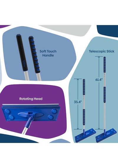 Silva Mikrofiber Mop Üçlü Set Islak-kuru-duvar