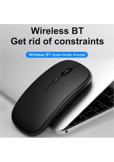 Bluetooth 2.4ghz Kablosuz Mouse Sessiz Tıklama Apple Macbook Laptop Ipad Uyumlu Slim Tasarımlı Wifi Fare Özel - Bluetooth 2.4ghz Kablosuz Mouse Sessiz Tıklama Apple Macbook Laptop Ipad Uyumlu Slim Tasarımlı Wifi Fare Özel -