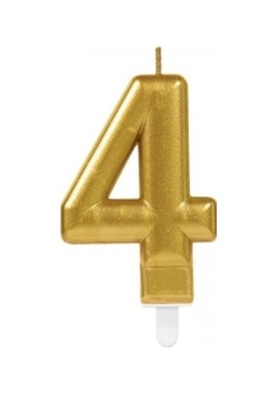 Mey İthalat 4 Rakam Mum Gold Renk -