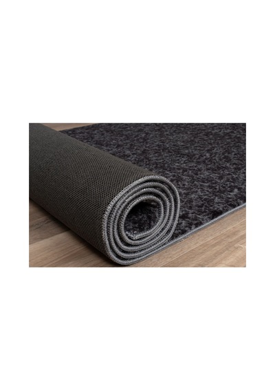 Plato Halı Parantez Saltanat Lüks Oturma Odası, Salon, Antre, Yıkanabilir Polyester Kaymaz Taban Antrasit Halı