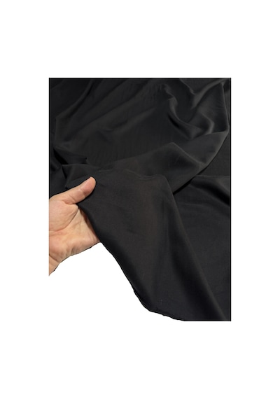 %100 Organik Tencel Kumaş En 150 Cm Elbise, Gömlek, Pantolon Tunik Ev Tekstili 11 -1 Siyah