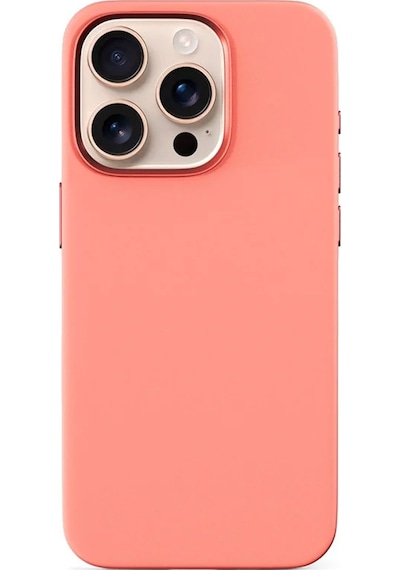 Epico Apple Uyumlu iPhone 16 Pro Mag+ Silikon Kılıf Peach Pink Şeftali