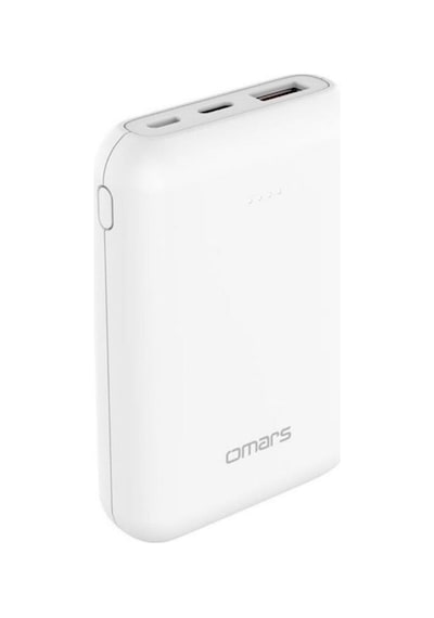 Omars OMPB015 10000MAh 20W Mini Çift Çıkışlı Taşınabilir Powerbank Beyaz Omars OMPB015 10000MAh 20W Mini Çift Çıkışlı Taşınabilir Powerbank Beyaz