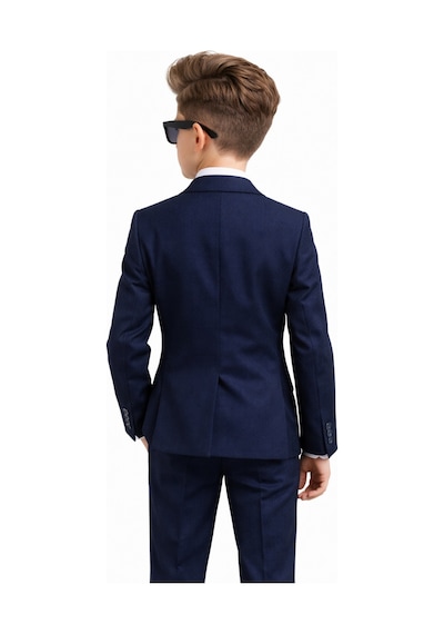 Ahengim Erkek Çocuk Slim Fit Premium Damatlık Smokin Takım Elbise Ak4000 Lacivert