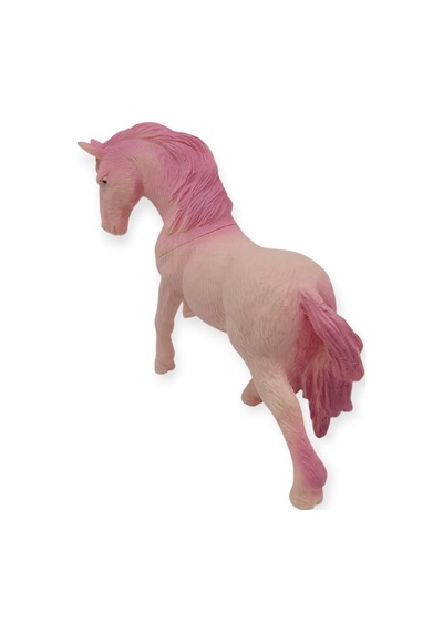 Çiftlik Hayvanları Serisi - Yarış Atı 12 Cm - Pembe Hayvan Figürü