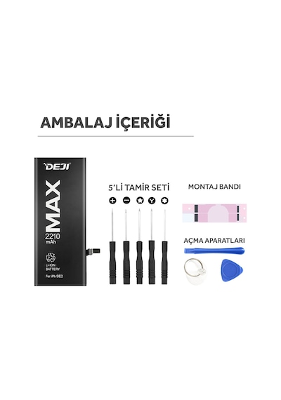 Apple Uyumlu iPhone SE 2020  Batarya Mucize Batarya Deji 2210mAh