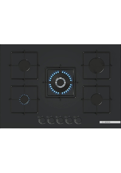 Bosch Black Deluxe HBG7341B1 - DWK66PJ60T - PNQ7B6P31O 3D Fry 75 CM Wok Bek 3 Lü Ankastre Set 601