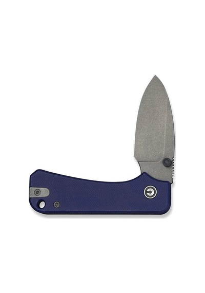 Civivi Baby Banter Slip Joint Blue G10 Handle Gray Stonewashed Nitro-v Blade Kamp Çakı Mavi