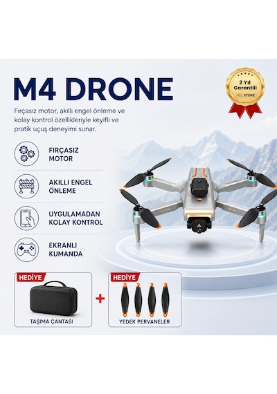 Aerial M4 Engel Tanıma Sensörlü, Katlanabilir Drone-1607