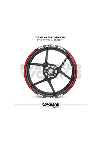 Yamaha Jant Sticker Seti Yüksek Kalite 16lı Jant Set Yamaha Uyumlu 40208741