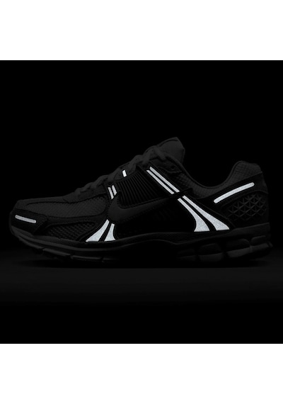Nike Bowerman Zoom Vomero 5 Leather Womens Sneaker Hakiki Deri Reflektörlü Kadın Günlük Spor Ayakkabı Gri Gri