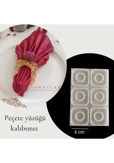 Peçete Yüzüğü Epoksi Kalıbı Model 2