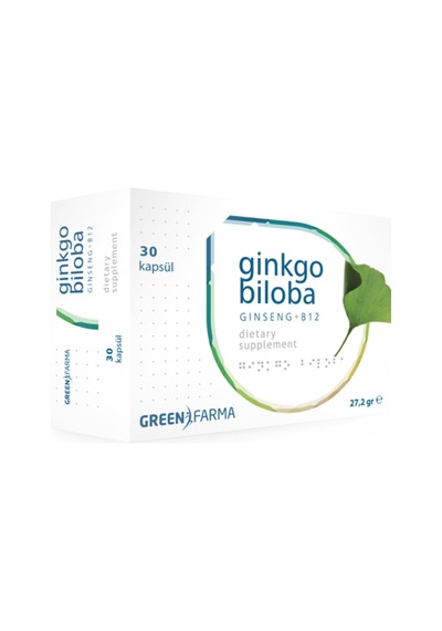 Green Farma Ginkgo Biloba Gingseng B12 30 Kapsül
