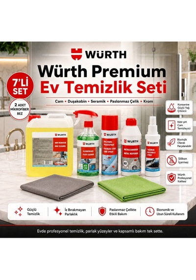 Würth Premium Ev Temizlik Seti 7'li Set