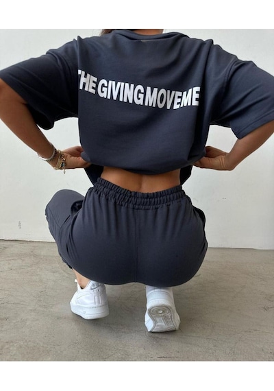 Movement T-shirt Eşofman Altı Jogger- Baskılı Alt Üst Eşofman Takım Oversize Bisiklet Yaka Füme Movement T-shirt Eşofman Altı Jogger- Baskılı Alt Üst Eşofman Takım Oversize Bisiklet Yaka Füme