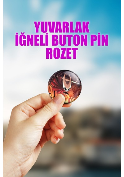 Hollow Knight Silksong Video Oyun Çanta Süsü İğneli Buton Rozet Seti 1 Adet Tekli