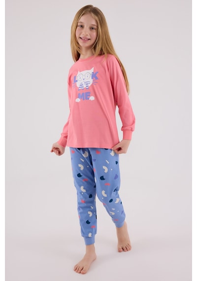 Rolypoly Kız Çocuk Pembe Pijama Takımı Rp3696-c-v2 Pembe