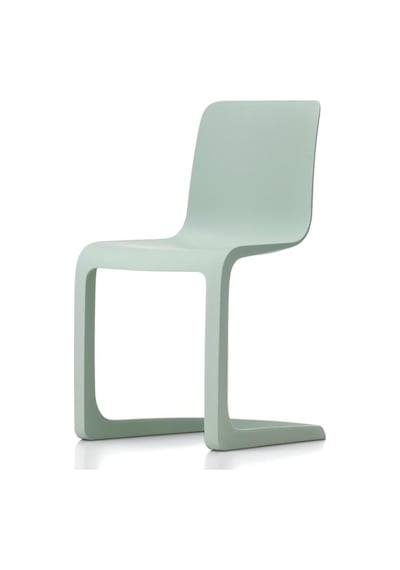 Vitra Evo - C Klasik Sandalye, Modern Yorum, Mat Yüzey, Ergonomik Tasarım, Geri Dönüştürülmüş Malzeme Turkuaz