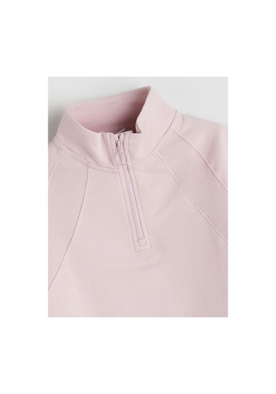 Lc Waikiki Alıta Cıty Farkıyla Lcw Kids Pembe Dik Yaka Kız Çocuk Sweatshirt Pembe - 931231287 Pembe