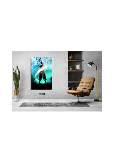 Avatar Son Havabükücü Anime Cam Tablo Pct0465 Modern Dekorasyon Temalı Dekoratif Duvar Tablosu, Salon, Ev Ve Ofis Dekoru,