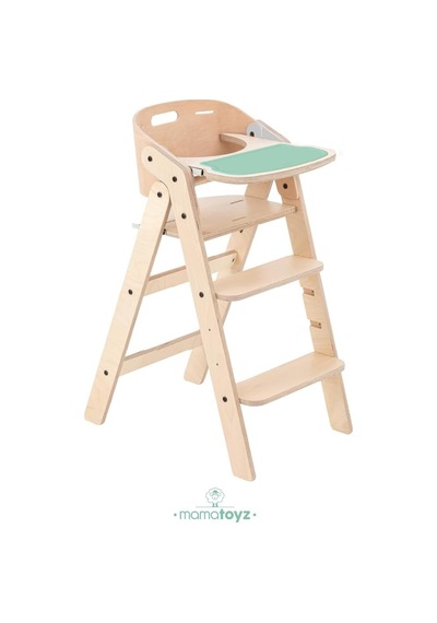 Tr Mychair Ahşap Katlanır Mama Sandalyesi Naturel