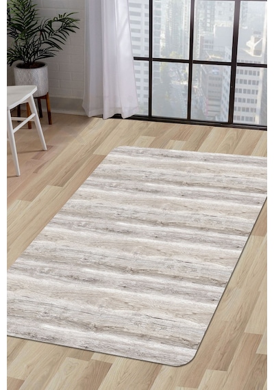 Dijidekor Halı Vizon Cool Ky7055 Yıkanabilir Saçaksız Kesme İ... Vizon