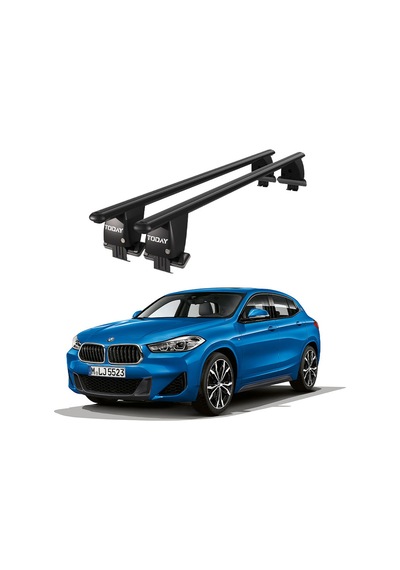 Royal Bmw X2 2018 Ve Sonrası Uyumlu Siyah Kilitli Ara Atkı Port Bagaj Tavan Barı