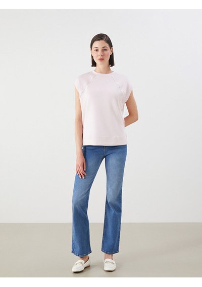 Lcwaıkıkı Classic Pembe Oversize Soft Touch Kadın Tişört