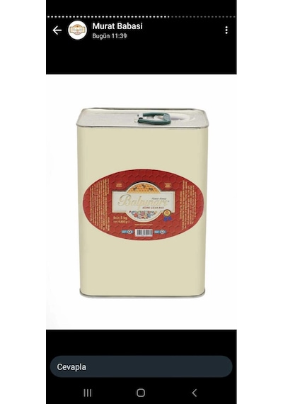 Süzme Çiçek Balı 5 Kg Kova / Teneke