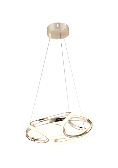Ld 061 K Topsuz Model Gold 3 Renkli Salon Ve Oturma Odası İçin İdeal Alüminyum Avize, 50x90 Gold