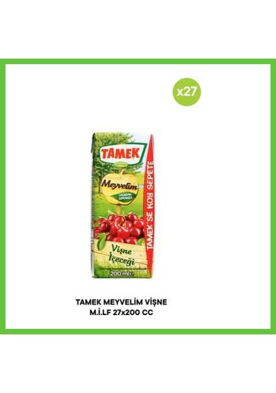 Bezos Tamek Vişne Nektarı 200 Ml 27 Adet Dmc