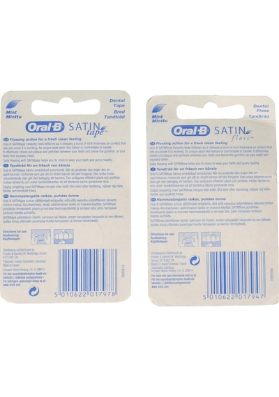 Oral-b Saten Bant Dental Floss Mint - 25 M 2'li Paket Oral-b