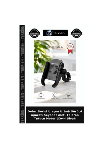Delux Serisi Ulaşım Ürünü Sürücü Aparatı Seyahat Aleti Telefon Tutucu Motor Jx044 Siyah