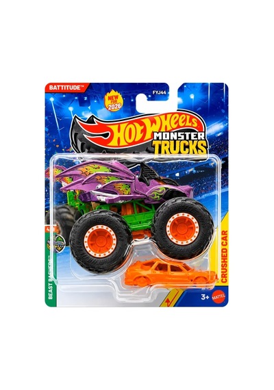 Hot Wheels Fyj44 Monster Trucks Battıtude - Jhy44-fyj44 Çok Renkli