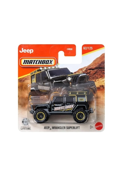 C0859 Matchbox 1:64 Tekli Arabalar Jeep Wrangler Superlıft Jhn74 Çok Renkli