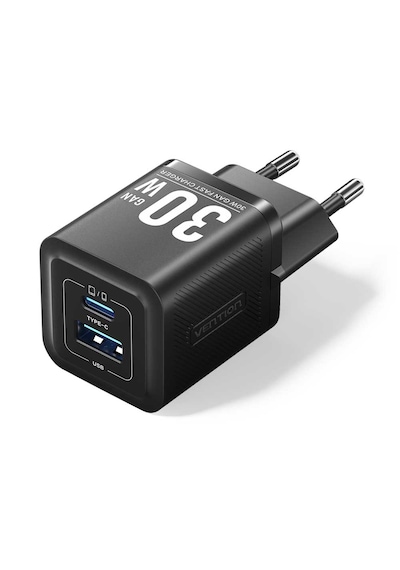 Vention 30w Gan Çift Çıkışlı 1xusb-c 30w + 1xusb-a 30w Hızlı Şarj Cihazı İphone Uyumlu