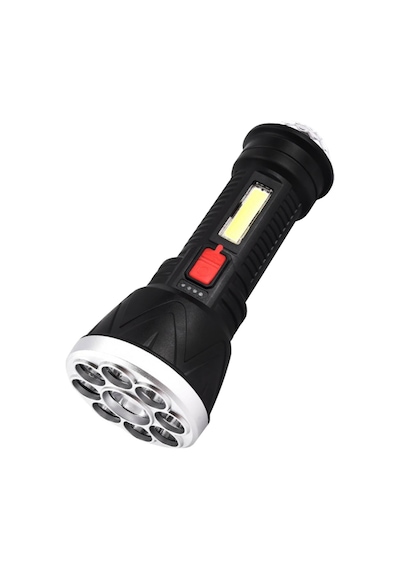 POWERMASTER CL-W09 9+1 LEDLİ + MİNİ DİSKO TOPLU ŞARJLI EL FENERİ Siyah