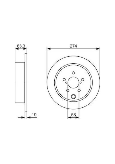 Subaru Xv 2.0 2011-2017 Bosch Arka Disk 2 Adet