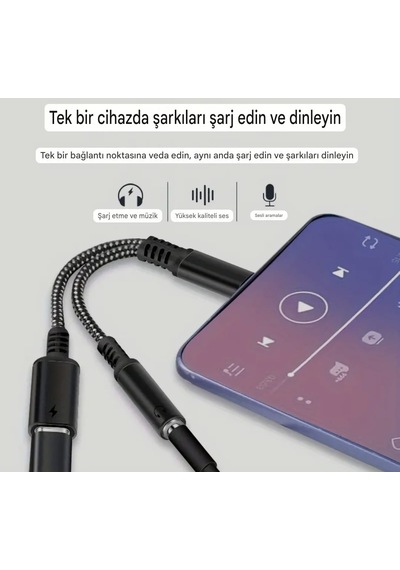 Wowssyo 2'si 1 Arada Type-c To 3.5mm+60w Hızlı Şarj Ve Kulaklık Çevirici Ce Lisanslı Hasır Örgülü Sağlam Beyaz - Siyah Wowssyo 2'si 1 Arada Type-c To 3.5mm+60w Hızlı Şarj Ve Kulaklık Çevirici Ce Lisanslı Hasır Örgülü Sağlam Beyaz - Siyah