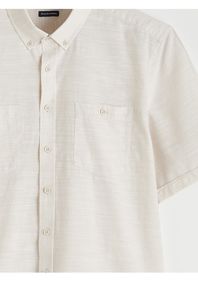 Lcwaıkıkı Classic Bej Regular Fit Poplin Erkek Gömlek